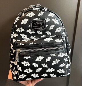 🆕Loungefly Disney Totally Batty Mickey Mouse Bat AOP Mini Backpack